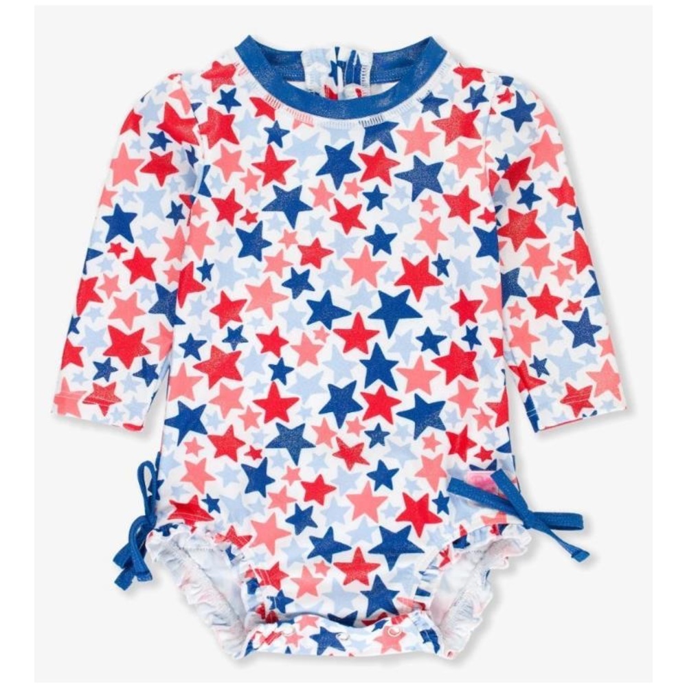 RuffleButts Long Sleeve One Piece Rash Guard